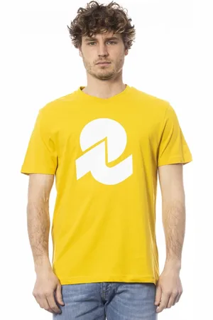 Invicta Koszulki, Mężczyzna, Żółty, 2XL, BIG Logo T-shirt z przodu i z tyłu