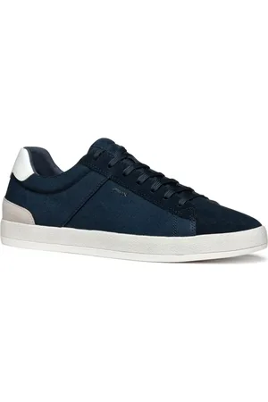 Geox Buty, Mężczyzna, Niebieski, 43 EU, Zamsz, Niebieskie Sneakersy Dla Mężczyzn