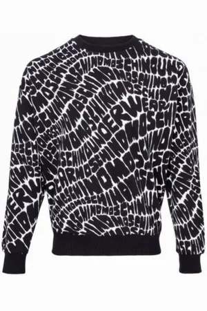 Moschino Bluzy, Mężczyzna, Czarny, S, Czarna Bawełniana Koszula z Długim Rękawem