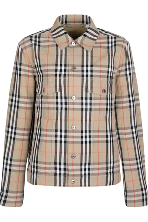 Burberry Koszule, Mężczyzna, Beżowy, L, Koszula w kratę vintage