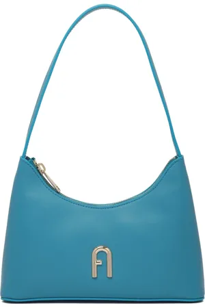 Furla Torebki, Kobieta, Niebieski, ONE SIZE, Skóra, Turkusowa Mini Torba na Ramię