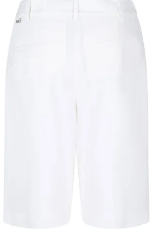 Calvin Klein Szorty, Kobieta, Biały, S, Białe Szorty z Pętlami na Pasek