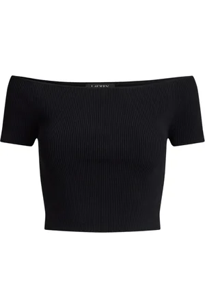 Ralph Lauren Bluzki, Kobieta, Czarny, S, Razza Sweter Z Krótkim Rękawem