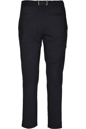 White Sand Spodnie, Mężczyzna, Czarny, XS, Len, Elegant Rayon Blend Pantalone