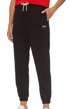Tommy Hilfiger Spodnie, Kobieta, Czarny, S, Stylowe Spodnie dla Mężczyzn