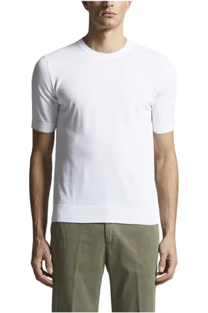 PESERICO SIGN Swetry, Mężczyzna, Biały, 2XL, Czysty bawełniany t-shirt