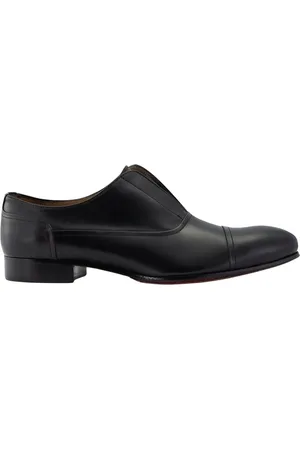 ALEXANDER Buty, Mężczyzna, Czarny, 43 EU, Czarne skórzane buty do garnituru