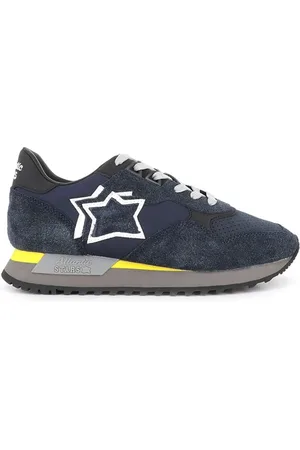 Atlantic Stars Buty, Mężczyzna, Niebieski, 44 EU, Skóra, Niebieskie Casual Sneakers Skóra Materiał Dracoc