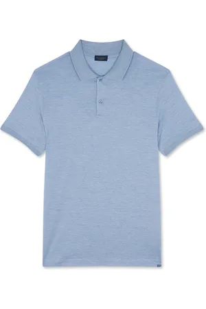 Paul & Shark Koszulki, Mężczyzna, Niebieski, 2XL, Polo z jedwabiu i bawełny