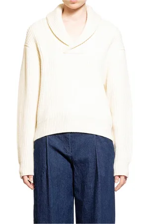 THE GARMENT Swetry, Kobieta, Biały, S, Kaszmir, Ivory Sweter z żebrowanym dzianiem