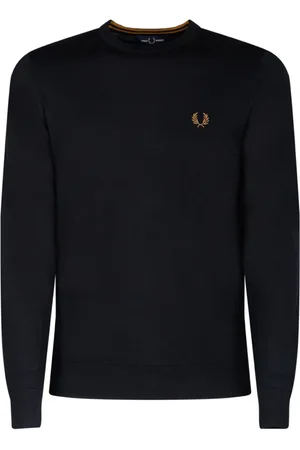 Fred Perry Swetry, Mężczyzna, Niebieski, S, Navy Classic Sweater