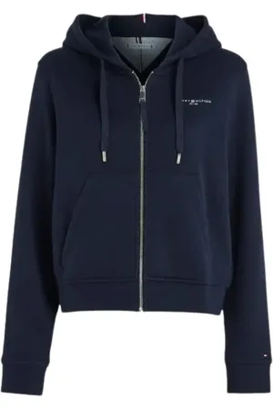 Tommy Hilfiger Bluzy, Kobieta, Niebieski, M, Stylowe Płaszcze Kolekcja