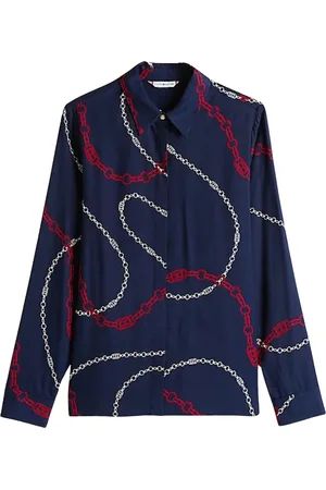 Tommy Hilfiger Bluzki, Kobieta, Wielobarwność, 2XS, Miękka Wiskoza Regularna Koszula LS