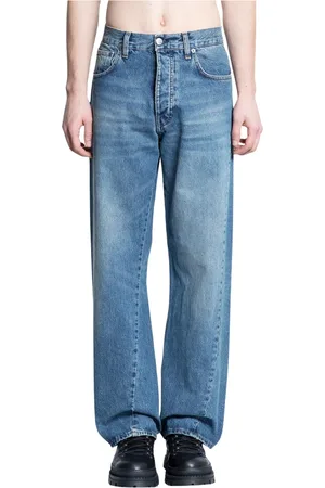 Sunflower Jeansy, Mężczyzna, Niebieski, W31, Denim, Denim Twist Wide Leg Jeansy