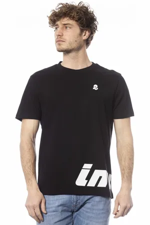 Invicta Koszulki, Mężczyzna, Czarny, M, Bawełna, T-shirt z krótkim rękawem Big Logo z bawełny
