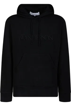 J.W.Anderson Bluzy, Mężczyzna, Czarny, S, Czarna Bluza z Logo Haftem