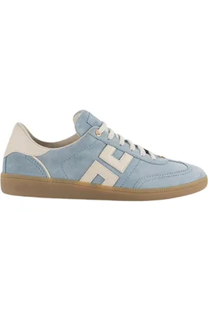 Elisabetta Franchi Buty, Kobieta, Niebieski, 38 EU, Skóra, Złote Nitowane Skórzane Sneakersy