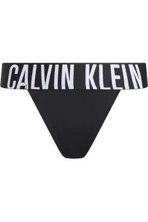 Calvin Klein Bielizna, Kobieta, Czarny, XS, Nylon, Wysoki String Czarny Recyklingowy Nylon