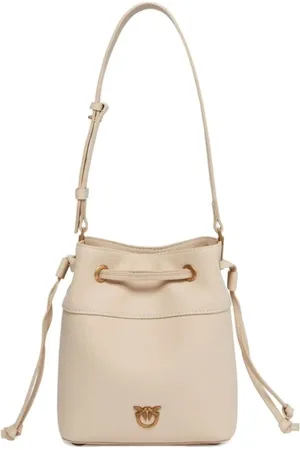 Pinko Torebki, Kobieta, Beżowy, ONE SIZE, Beżowa Mini Torba na ramię
