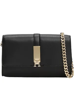 Tommy Hilfiger Torebki, Kobieta, Czarny, ONE SIZE, Heritage Mini Crossover Chain Torba