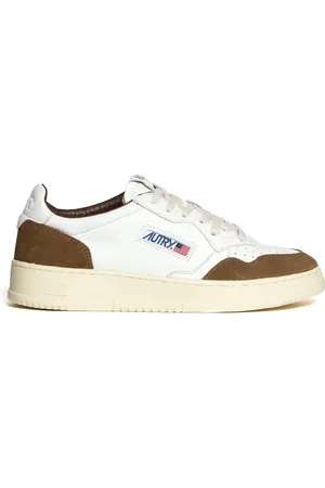 Autry Buty, Mężczyzna, Biały, 40 EU, Zamsz, Białe Cygaro Sneakers Medalist Low Styl
