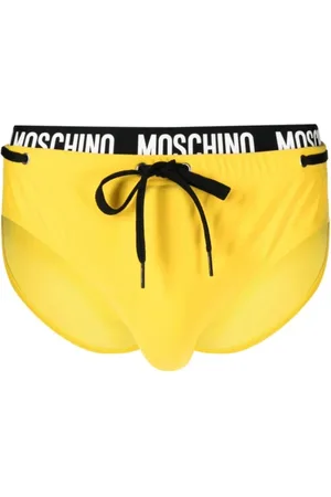 Moschino Stroje kąpielowe, Mężczyzna, Żółty, M, Żółty Strój Kąpielowy 2024 Stylowa Opcja