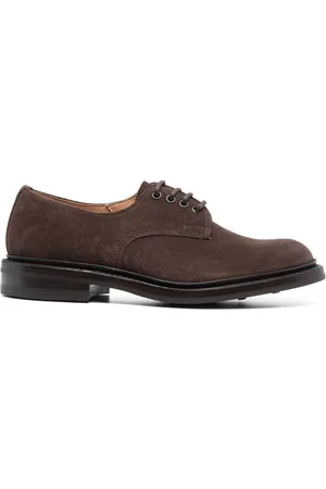 TRICKERS Buty, Mężczyzna, brązowy, 41 EU, Zamsz, Ciemnobrązowe Derby zamszowe