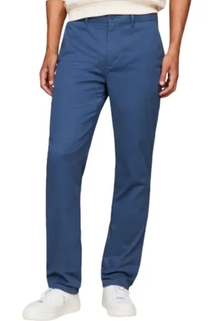 Tommy Hilfiger Spodnie, Mężczyzna, Niebieski, W38 L32, Stylowe Spodnie dla Mężczyzn