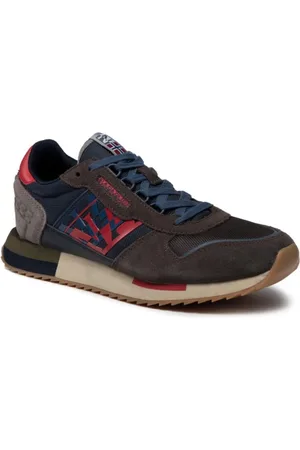 Napapijri Buty, Mężczyzna, Wielobarwność, 44 EU, Zamsz, Szare Buty do Biegania Casual Outdoor Sneakers