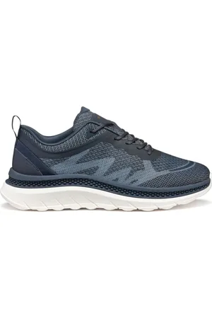 Geox Buty, Mężczyzna, Niebieski, 46 EU, Nylon, Niebieskie Sneakersy