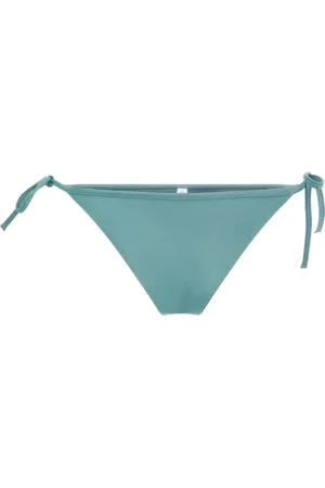 Calvin Klein Stroje kąpielowe, Kobieta, Niebieski, L, Nylon, Bikini z wiązaniem po bokach