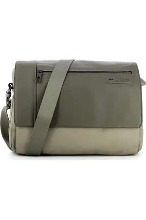 Piquadro Torebki, Mężczyzna, Szary, ONE SIZE, Skóra, Szara torba na laptopa unisex