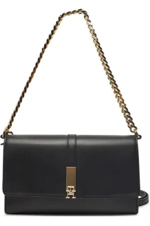 Tommy Hilfiger Torebki, Kobieta, Czarny, ONE SIZE, Heritage Crossover Chain Torba