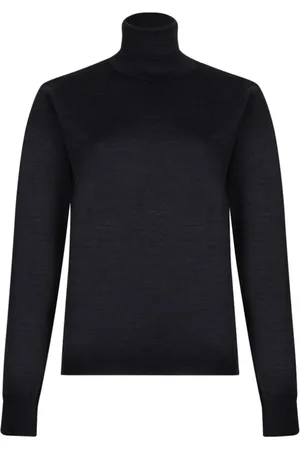 Maison Margiela Swetry, Kobieta, Szary, M, Szary Wełniany Sweter z Golfem