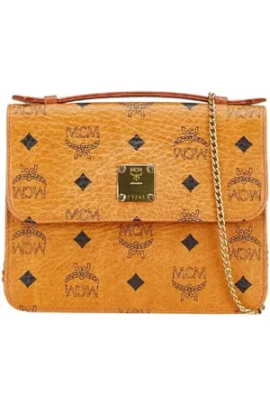 MCM Pre-owned, Kobieta, brązowy, ONE SIZE, Pre-owned Canvas handbags