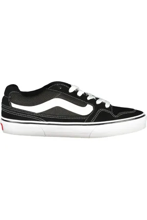Vans Buty, Mężczyzna, Czarny, 42 1/2 EU, Czarne buty sportowe męskie z kontrastowymi detalami