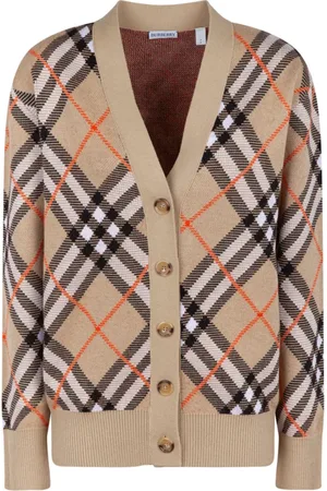 Burberry Swetry, Kobieta, Wielobarwność, XS, Sweter z wzorem Check