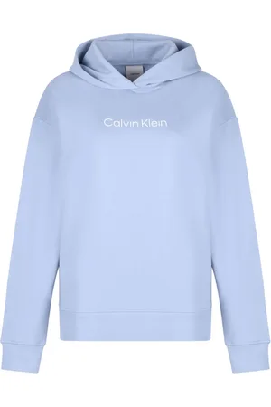 Calvin Klein Bluzy, Kobieta, Niebieski, S, Ciemnoniebieski Bluza z Logo