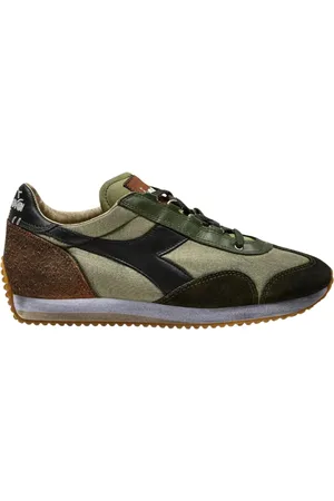 Diadora Buty, Mężczyzna, Zielony, 45 EU, Skóra, Buty Vintage Styl Zielony Mężczyzna