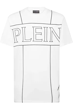 Philipp Plein Koszulki, Mężczyzna, Biały, XL, Luźny Bawełniany T-shirt