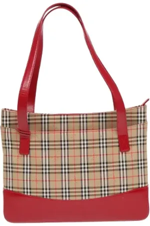 Burberry Pre-owned, Kobieta, Beżowy, ONE SIZE, Pre-owned Canvas handbags
