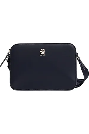 Tommy Hilfiger Torebki, Kobieta, Niebieski, ONE SIZE, Kompaktowa torba na aparat z logo monotypu