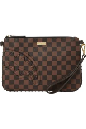 Sprayground Torebki, Mężczyzna, brązowy, ONE SIZE, Torebka Kopertówka Core Emboss Check