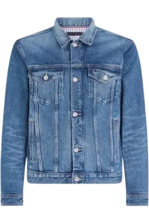 Tommy Hilfiger Kurtki, Mężczyzna, Niebieski, L, Stylowe Kurtki Kolekcja
