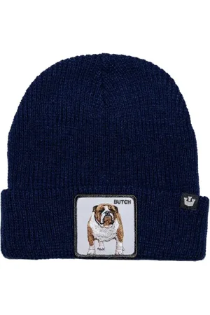 Goorin Bros. Akcesoria, Kobieta, Niebieski, ONE SIZE, Len, Animal Farm Czapka Beanie Niebieska Unisex