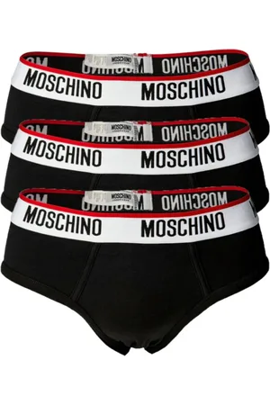 Moschino Bielizna, Mężczyzna, Czarny, S, Bawełniane Slipy 3-Pack