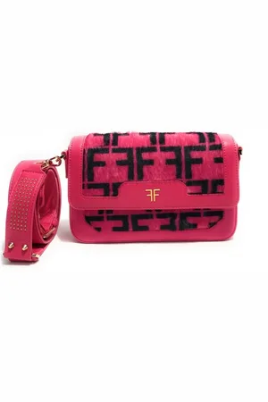Fracomina Torebki, Kobieta, Różowy, ONE SIZE, Fuxia Torba na ramię Viola Donna