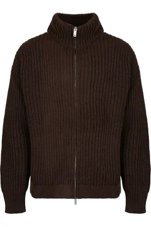 Emporio Armani Swetry, Mężczyzna, Czerwony, M, Czerwona Swetrowa Kurtka