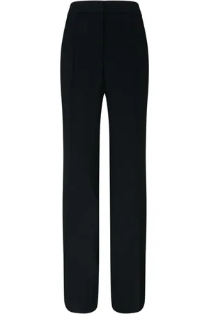 Jil Sander Spodnie, Kobieta, Czarny, M, Czarne Spodnie Dzwony z Puddle Hem