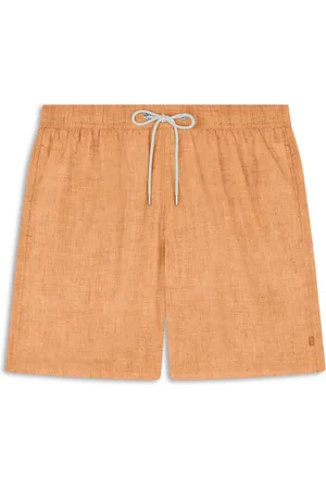 Paul & Shark Stroje kąpielowe, Mężczyzna, Pomarańczowy, 2XL, Kąpielówki z Efektem Lnu Riviera Hello Capri